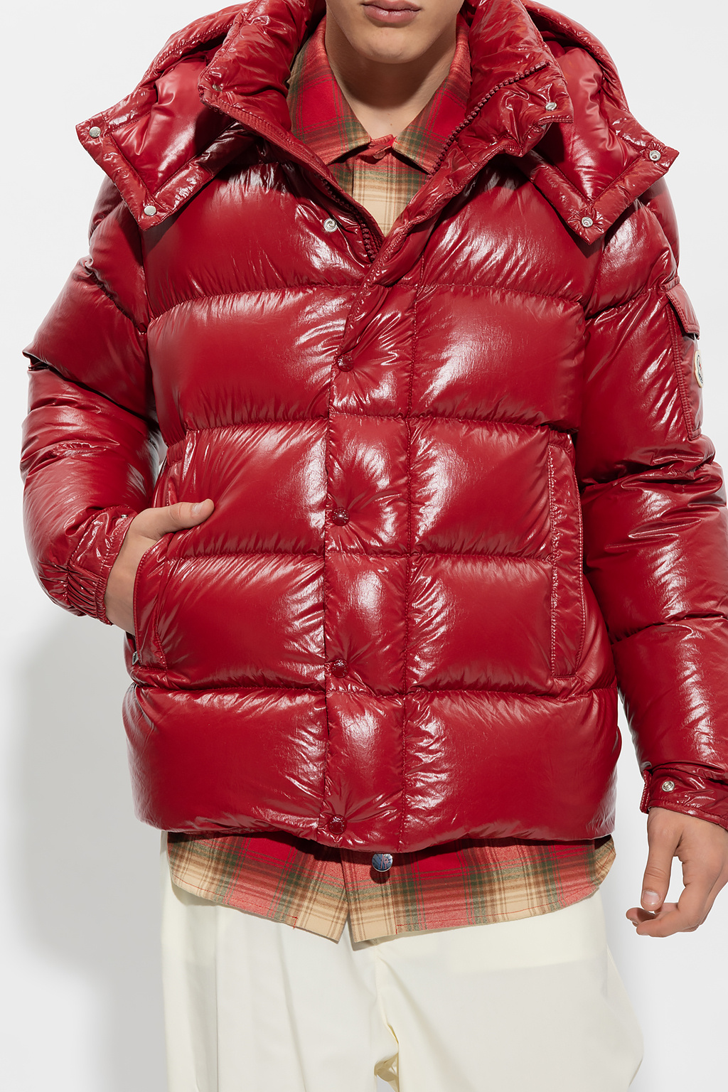 Red 'Moncler Maya 70' down jacket Moncler - SchaferandweinerShops 